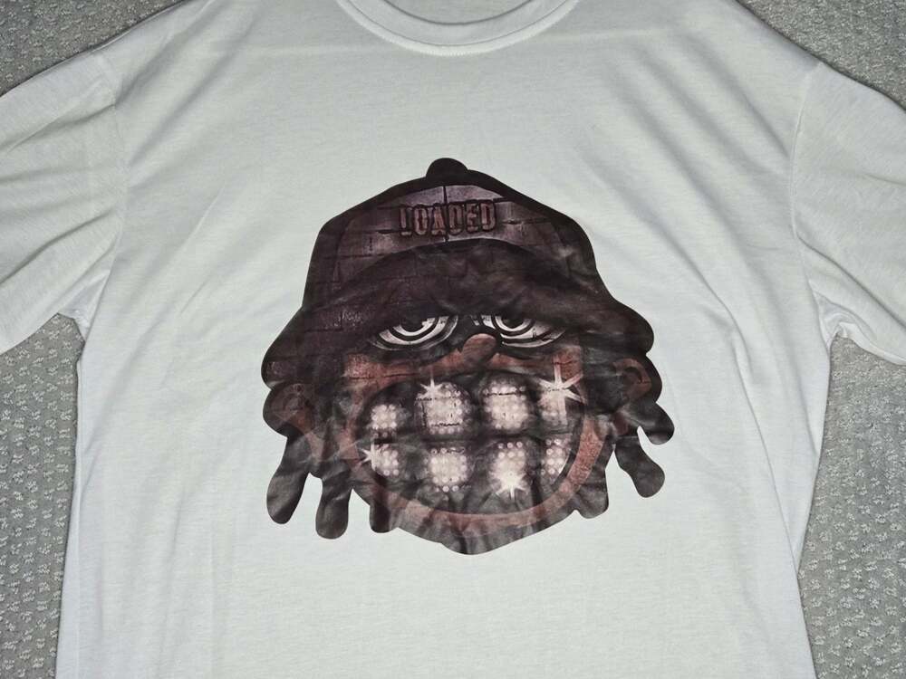 SHEIN Cartoon Character Graphic T-Shirt with Loaded Hat and Grill Print